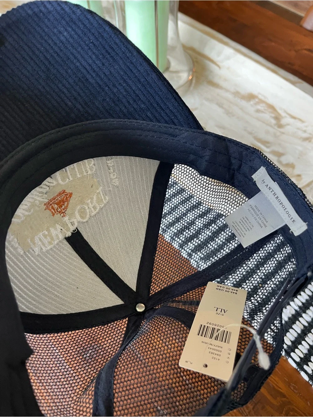 Anthropologie Corduroy Newport Sailing Club Hat New One Size